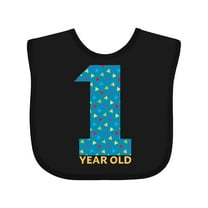 Inktastic First Birthday-1 Year Old Boys or Girls Baby Bib