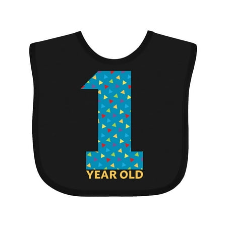 

Inktastic First Birthday-1 Year Old Gift Baby Boy or Baby Girl Bib
