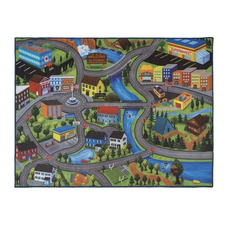 City Streets Game Rug, 36" x 48"