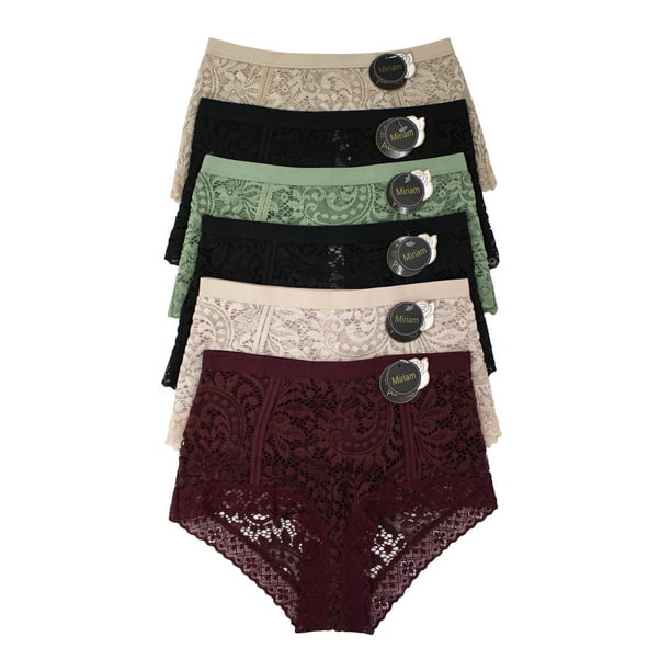 Paquete de Pantaletas Adda Lingerie Modelo Miriam, Estilo Cintura Alta, Colores surtidos