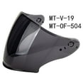 thumbnail image 2 of Visera para casco de motocicleta ligera y compacta para PC para MT of-504 MT- -504 - Conozca la negro, 2 of 9