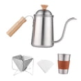 thumbnail image 4 of Juego de tetera Macarena con boquilla de cuello de cisne largo acero inoxidable para café vertido, 4 of 8