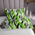 thumbnail image 3 of Erosebridal Geometric Stripe Coverlet Set King,Abstract Artwork Bedding Set,Geometry Lines Decor,Breathable,3 Pieces, 3 of 5