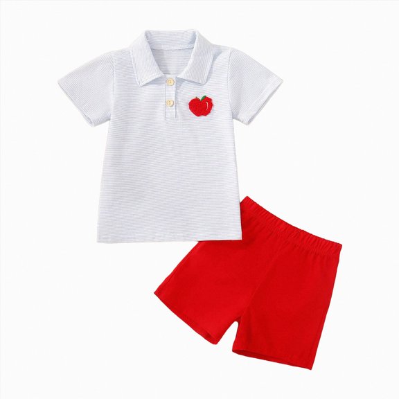 Boy Clothes Toddler Kids Boys Spring Summer Cotton Airplane Print Short Sleeved Basketball 0 3 6 12 18 24 Months T-Shirt and Shorts Set Clothing Sets Tracksuit 2PCS