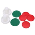 thumbnail image 4 of Table Hockey Pushers Set, Thick Green Felt Bottom Table Hockey Accessory Not Easily Broken Strong Compatibility Table Cover   for Table Games, 4 of 7