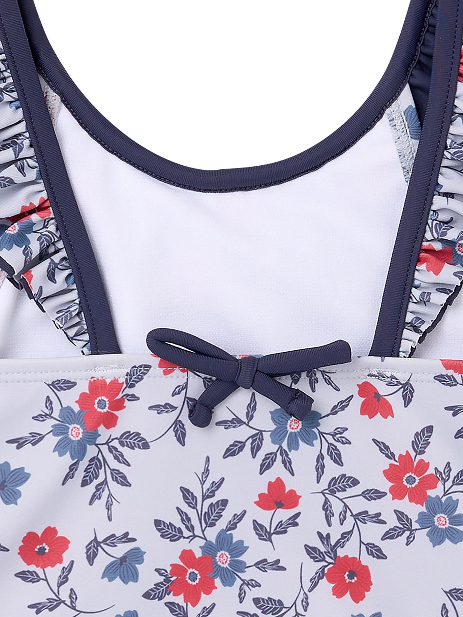 Modern Moments by Gerber Toddler Girl Two- Piece Swimsuit with Double Ruffle, Sizes 12M-5T