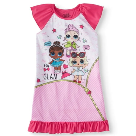 Girls' LOL Surprise Pajama Nightgown (Little Girl & Big