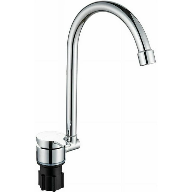 Grifo plegable para RV, giratorio 360°, grifo de cocina, grifo de una mano con manguera de agua fría y caliente, grifo de cobre para autocaravana, caravana, autocaravana, barco, autocaravana