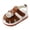 Brown, variant on Baby Shoes Baby Toddler Girls Leather Soft Closed Toe Summer Sandals Flat Shoes Beach Shoes Blue,US 5