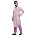 thumbnail image 2 of Atasi Designer Kurta Pajama For Men Printed Angrakha Style Casual Summer Clothing, 2 of 5