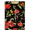 thumbnail image 1 of FMSHPON Poppies Flowers Summer Butterflies Clipboard Hardboard Wood Nursing Clip Board and Pull for Standard A4 Letter 13x9 inches, 1 of 7