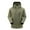 Army Green, variant on Rain Jacket for Men Three-in-one Solid Color Outdoors Mountaineering Wearproof Warm Zipper Multi-pocket Fleece Lnner Lap Coat Long Sleeve Jacket