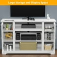TV Stand for 55 inch TV, Modern Farmhouse TV Console Entertainment