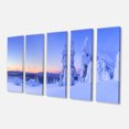 thumbnail image 2 of Sunset over Frozen Trees - Art sur Toile Paysage Moderne, 2 of 3