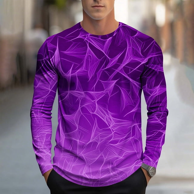 Blusas y camisas de manga larga con cuello redondo, moda casual para hombre, estampado deportivo, blusas de manga larga con cuello redondo, camisas para hombre, blusa de poliéster