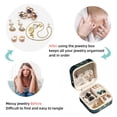 thumbnail image 4 of Gemini Travel Portable Square Decorative Box Jewelry Stand: All-in-One Earring Holder, Ring Keeper, Necklace & Bracelet Organizer - Storage Box for Girls and Women, 4 of 6
