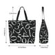 thumbnail image 5 of Fotbe Numbers Bolsa Tote Estética de Lona con Estampado para Mujer - Bolsa Reutilizable de Hombro Casual para Vacaciones, Compras, Trabajo y Gimnasio, 5 of 8