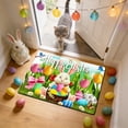 thumbnail image 2 of Easter Decorations Bath Mat, 23.6 x 15.7" Spring Decor Washable Carpet Bathroom Rugs, Soft Floor Mats for Home Entryways, Porches & Bath, Multicolor, 2 of 7