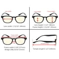 thumbnail image 4 of Eyekepper 5 Pack Fashion Design Blue Light Blocking Readers for Women Computer Glasses 0.00, 4 of 5