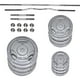 thumbnail image 3 of Kit Pesas Mancuernas Barra Recta Discos CENTURFIT 70lbs MKZ-PESAS70LBS, 3 of 7