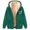 Z2 Green, variant on Krdevn Womens Heavyweight Lined Hooded Open Front Jacket for and Winter Warm Outwear Coats with Pockets,4XL