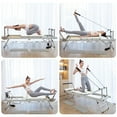 thumbnail image 7 of Foldable Pilates Reformer, Pilates Machine & Equipment for Home use, White, 7 of 7