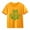 Yellow, variant on Otqutp Fashion Crew Neck Blouse for Girls and Boys Casual Short Sleeved T Shirt St. Day Children's Retro Personality 2D Print Loose Short Sleeved Clothes for Spring Summer(AG,4-5 Years)