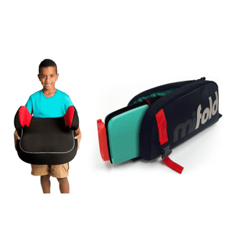 mifold Grab-and-Go Booster + Designer Travel Bag
