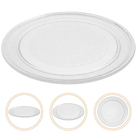 BESTOYARD Microwave Turntable Tray White Glass Oven Cooking Plate Easy Install and Remove