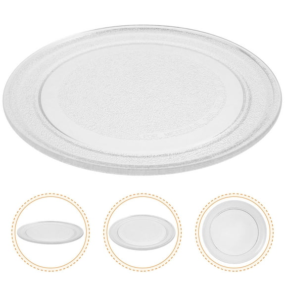 BESTOYARD Microwave Turntable Tray White Glass Oven Cooking Plate Easy Install and Remove