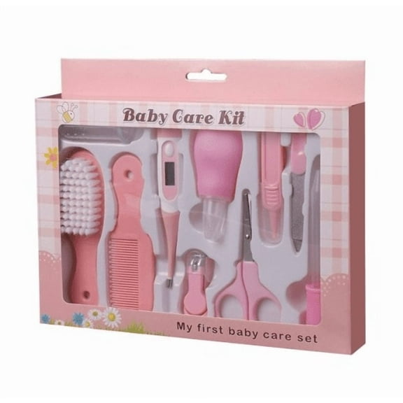 Acdanc 10Pcs Safe and Precise Baby Items,Baby Grooming Kit with Baby Nail Clippers,New Baby Essentials Compact and Portable