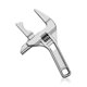 thumbnail image 1 of Baño de plomería llave mango corto reparación gran apertura llaveña lavabo fregadero multifuncional tubo tubo tubería herramienta de mano plata seitruly TO001459-01, 1 of 7