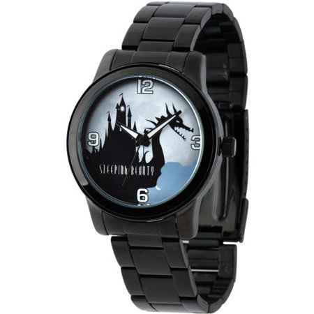 Maleficent Men's Casual Alloy Watch, Black Bracelet