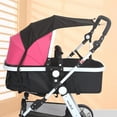 thumbnail image 6 of Kafsov High-View Stroller Shade Extender with UV Protection Compact and Lightweight Sunshade for Baby's Safety and Comfort, Available in Red, Gre-Y, Black, and Blue Black, 6 of 8