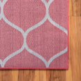 thumbnail image 6 of Unique Loom Rounded Trellis Frieze Rug Pink/Ivory 6' 1" x 9' Rectangle Trellis Traditional Perfect For Living Room Bed Room Dining Room Office, 6 of 7