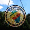 thumbnail image 2 of DR Congo Travel Decor Suncatcher Stained Glass Window Hanging, Gift for Traveller, Collection of Country Travel Souvenirs for Family and Friends, DR Congo Map and Flag Décor, 2 of 6