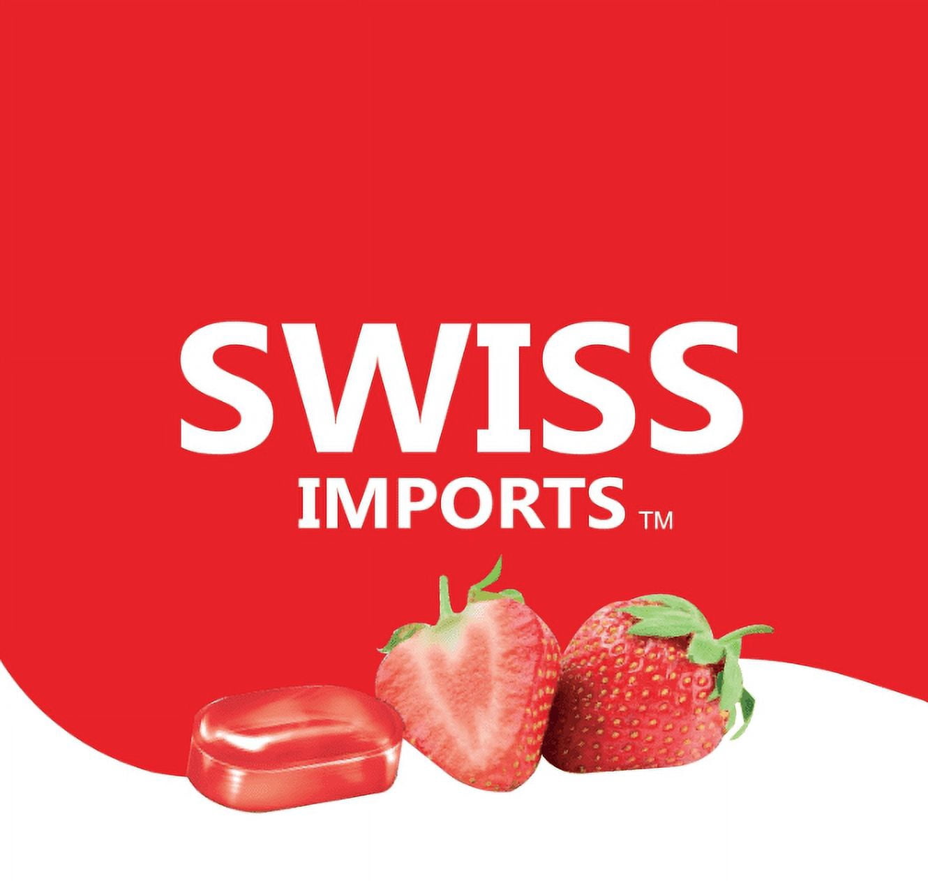 Swiss Imports Sugar Free Bonbons Hard Candy Drops, Strawberry, 1.4 oz/40g Box, 9 Pack