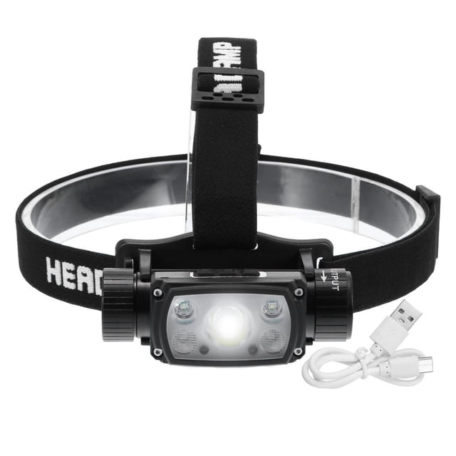 Linterna Frontal Led De Aluminio 600-800Lm Linterna A Prueba De Polvo Ipx4 Linterna Frontal Lámpara De Cabeza Recargable Luz De Cabeza Nocturna Brillante Para Acampar Al Aire Libre Senderismo Inevent HA014714-00