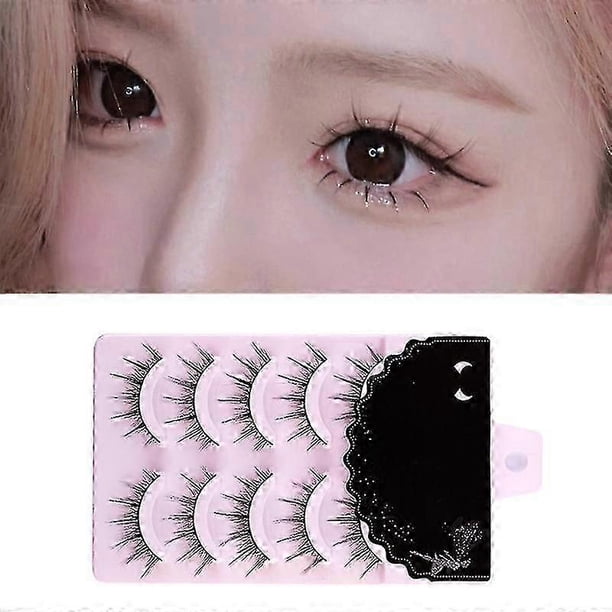 10 Pairs Extension False Eyelashes, Japanese Style Makeup Cosplay Eyelashes, Masquerade Party Eyelashes, Fake Eyelashes Natural Look