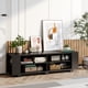 thumbnail image 3 of Mueble de TV Costway para televisor de hasta 65 pulgadas negro con Estantes ajustables, 3 of 4