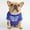 Blue, variant on Stylish Pug Dog T Shirt Round Neck Comfortable Blend Cute Teddy Puppy Cat Apparel Fashion Pet Wear Outfit
