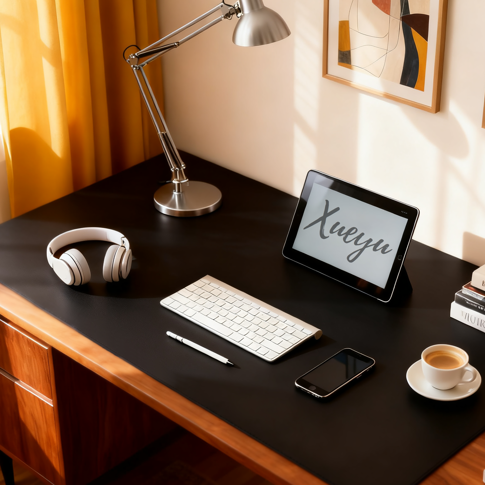 Xueyu Large PU Leather Desk Pad 47.2" x 23.6" photo 2