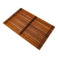 thumbnail image 3 of Nordic Teak 31.4" x 19.6" Oiled Shower and Bath Mat with Wide End Slat - Brown, 3 of 5