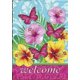 thumbnail image 1 of Letrero de hojalata "Bienvenido Verano" con silla de playa, placa de metal vintage, tamaño: 8 x 12 pulgadas, 1 of 4