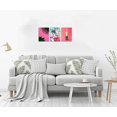 thumbnail image 6 of 3 Panels Tropical Wall Decor for Bedroom Tropical Wall Decor Pink Flamingo Decor Pineapple Wall Art Tropical Wall Decor for Bathroom for Wall Decor Ready to Hang Each Panel 12" x 16", 6 of 6