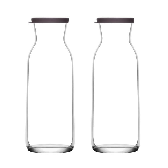 Jarra de agua LAV Vidrio Transparente 40 onzas 1.2 L con tapa