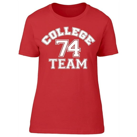 College Team 74 Cheer Leader T-Shirt Women -Image by Shutterstock, Female Medium