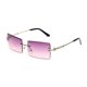 thumbnail image 1 of Gafas de sol sin marco de metal para mujer, gafas de sol de protección solar ultraligeras cuadradas de moda europeas y americanas para hombre, 1 of 6