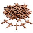 thumbnail image 1 of Paquete de 400 cruces de madera Hufopik de 3 x 4,3 cm para manualidades y decoración, 1 of 7