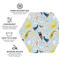 thumbnail image 3 of Honeii Japanese Carps print Leather Coaster Set of 4, ideal for safeguarding your furniture from drinks spills and effortless cleanup-Hexagon, 3 of 6